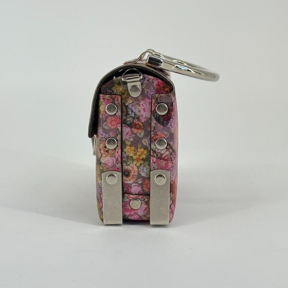 Vtg 90s Holographic Butterfly Box Purse Mini Rare Floral Handbag Made USA Y2K - Picture 5 of 9